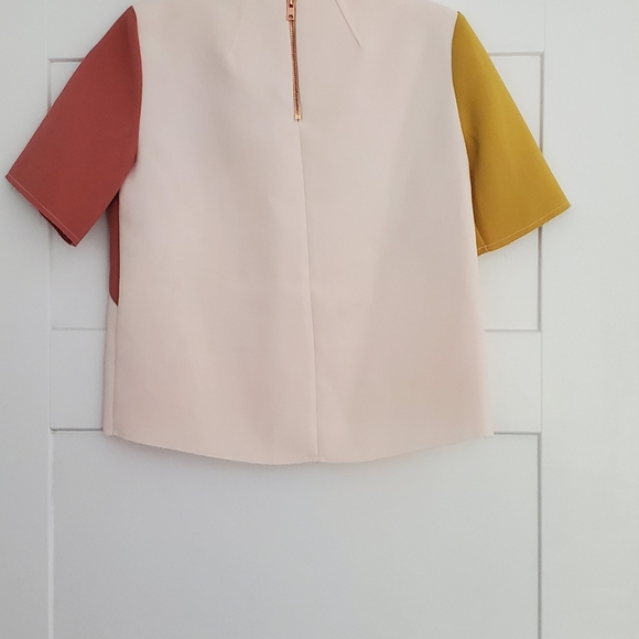 Colorblock crop blouse - Picture 3 of 3
